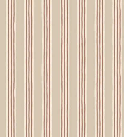 Kemble Stripe Wallpaper by Josephine Munsey Hibernnacle, Cromwell Stone and Saltridge