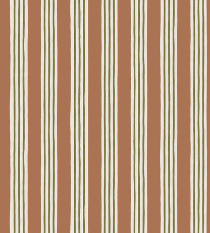 Kemble Stripe Wallpaper by Josephine Munsey Trixie, Sunday Clay and Quartz
