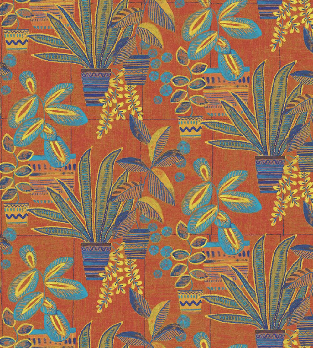 Kentis Wallpaper by Jannelli&Volpi Orange/Blue
