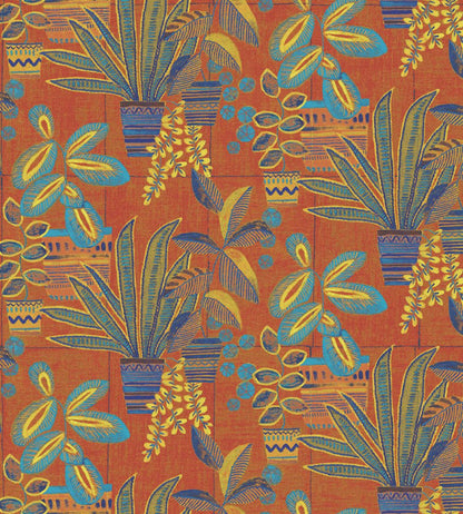Kentis Wallpaper by Jannelli&Volpi Orange/Blue