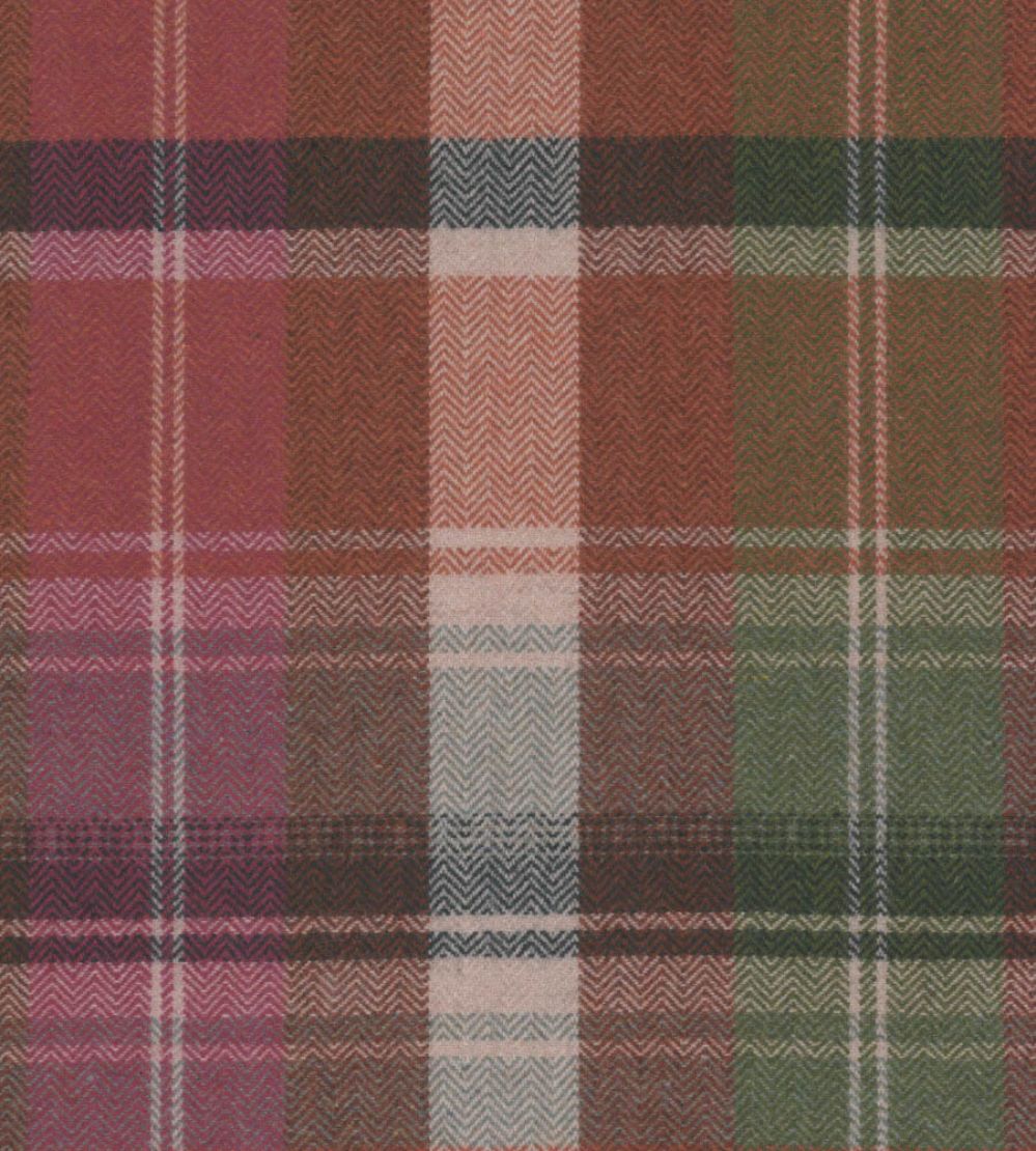 Kerschdorf Plaid Fabric by MINDTHEGAP Carrot