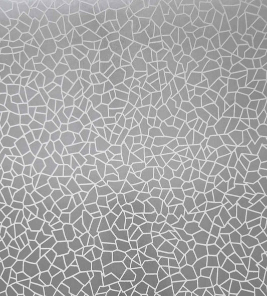 Kew Foil Wallpaper by 1838 Wallcoverings Silver Metallic
