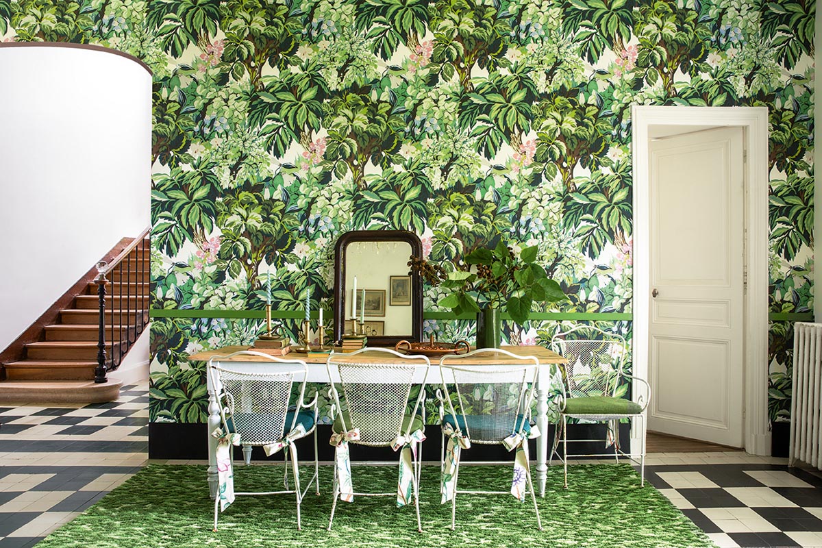 Khao Lak Wallpaper by Pierre Frey shown in a room setting (view 1)