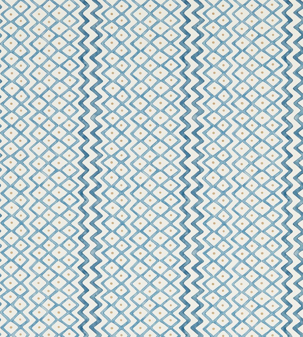 Khes Wallpaper by Sanderson Indigo/Woad