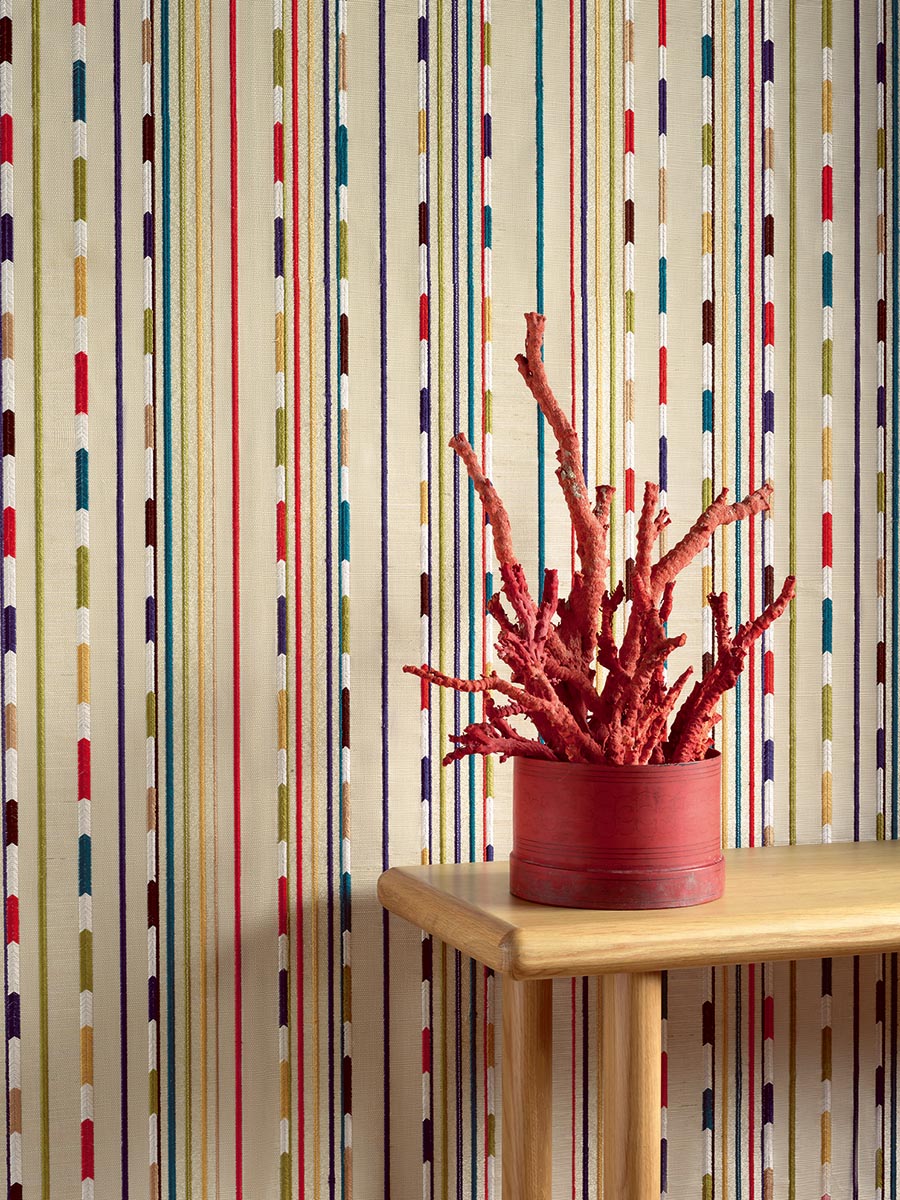 Kikori Wallpaper by Pierre Frey shown in a room setting (view 2)