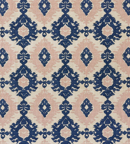 Kilim Fabric by Barneby Gates Navy/Pink