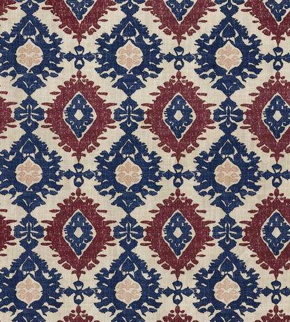 Kilim Fabric by Barneby Gates Red/Navy