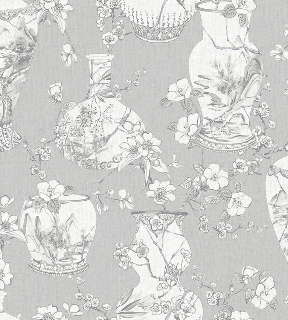 Kintsugi Pot Wallpaper by Jannelli&Volpi Grey