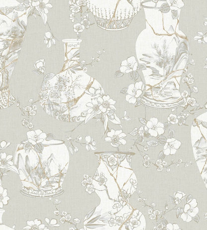Kintsugi Pot Wallpaper by Jannelli&Volpi Linen