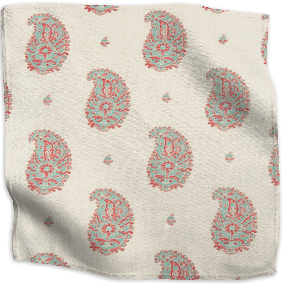 Kirkbean Fabric by Kathryn M. Ireland in Red (Turquoise)