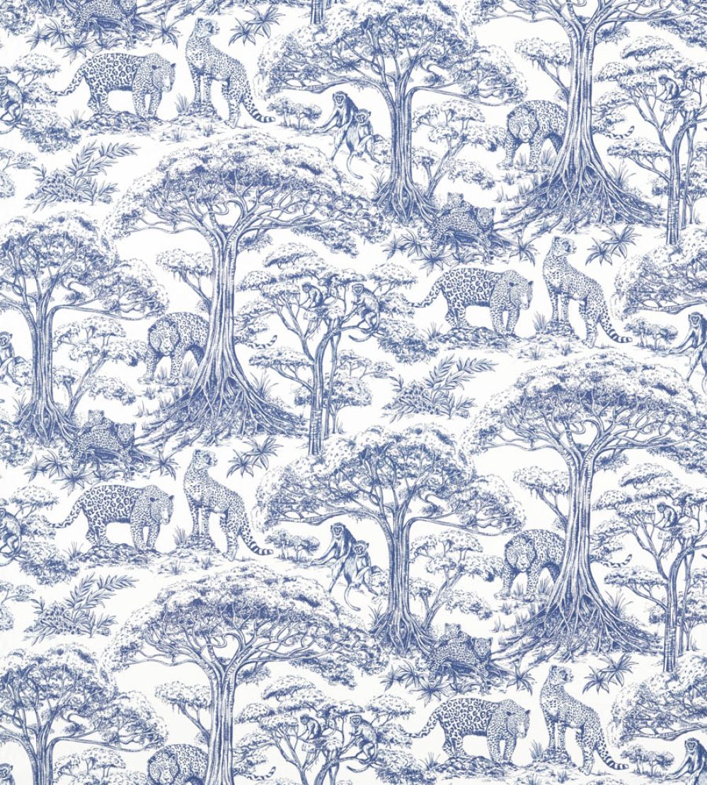 Kisumu Fabric by Clarke & Clarke Midnight