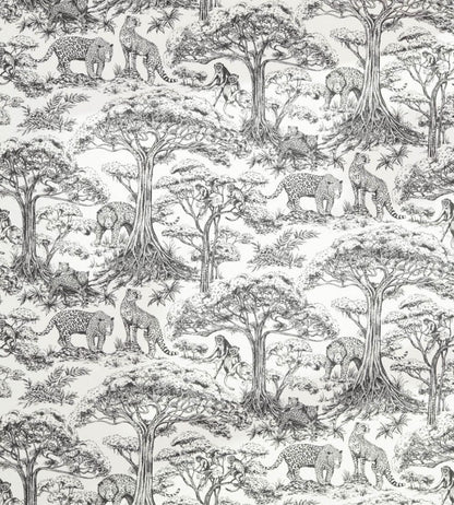 Kisumu Fabric by Clarke & Clarke Noir