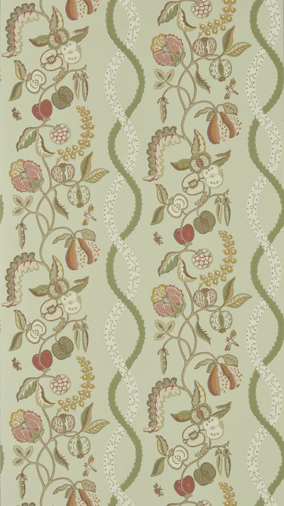 Kitchen Garden Wallpaper by Sanderson Olive & Russet