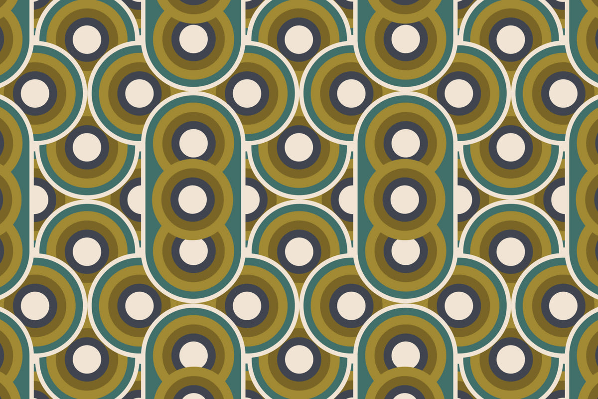 Kitsch Green wallpaper by Hovia