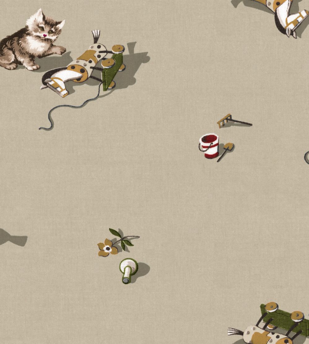 Kittens Wallpaper by Coordonne Jute