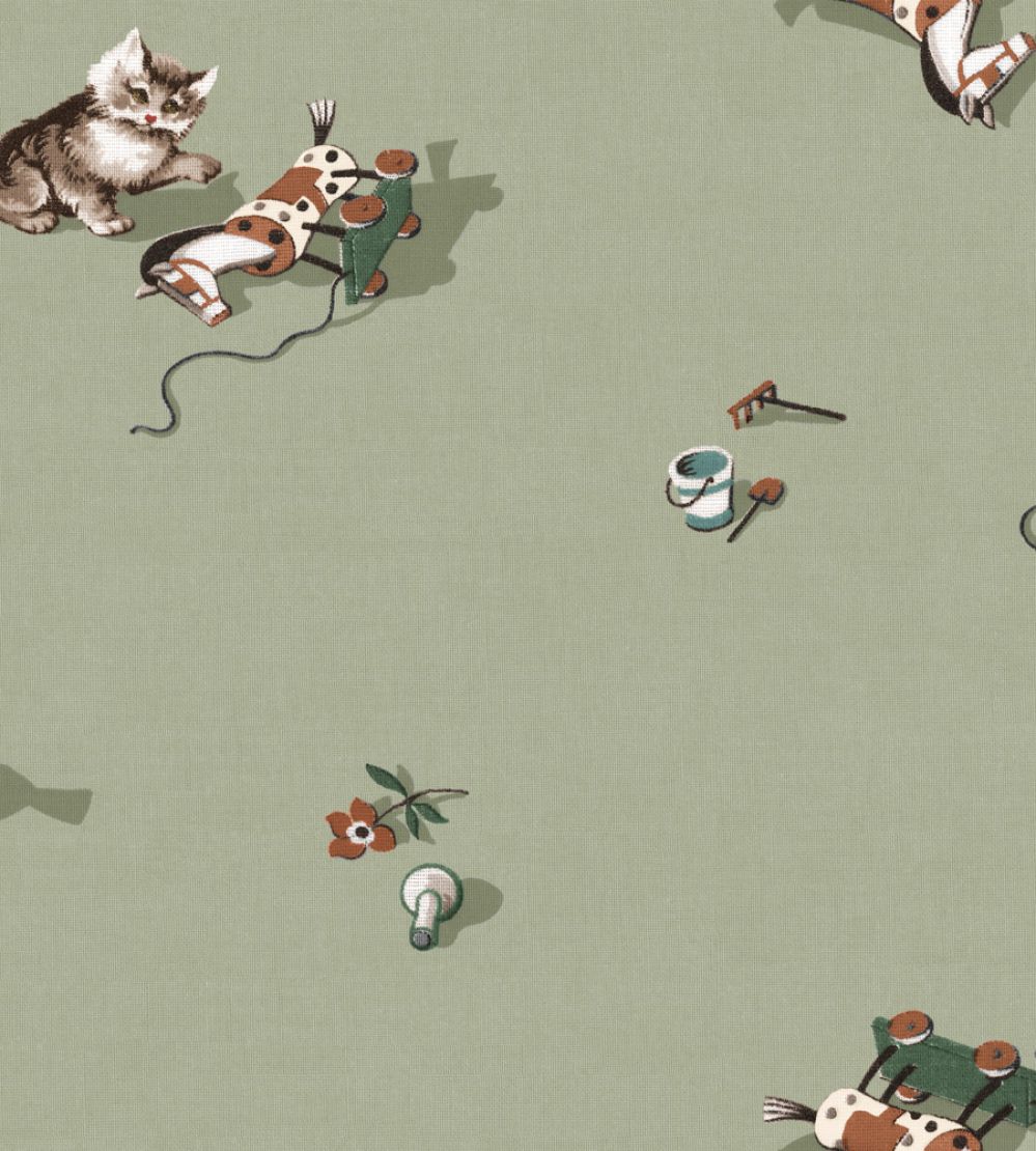 Kittens Wallpaper by Coordonne Mint