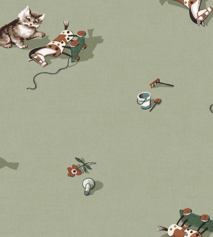 Kittens Wallpaper by Coordonne Mint