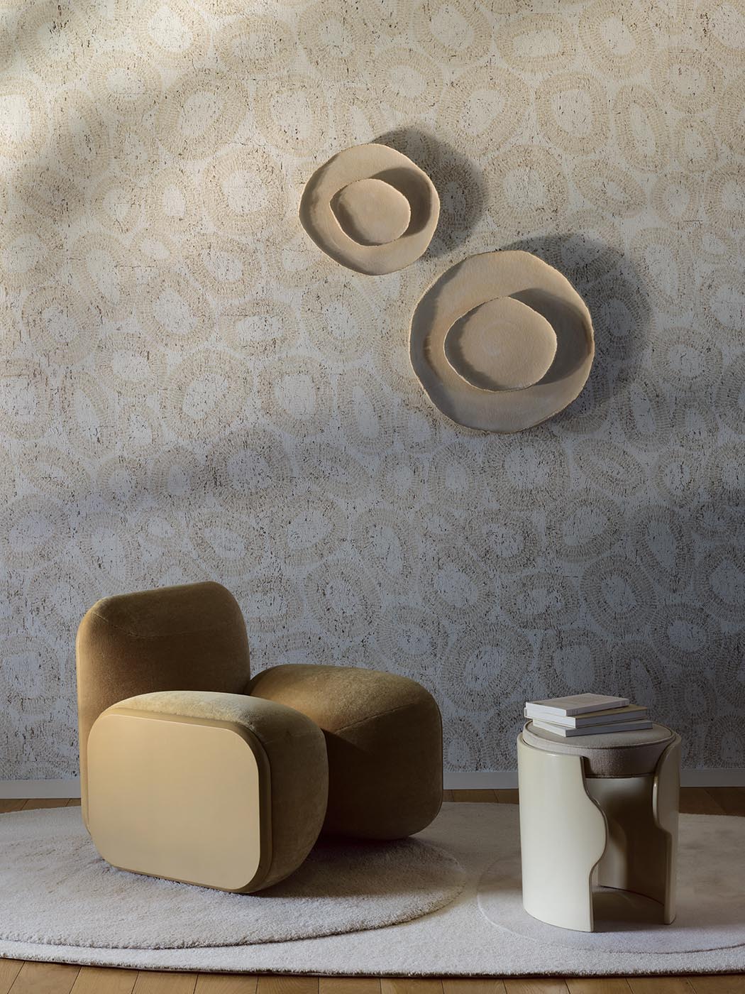 Kiwis Wallpaper by Pierre Frey shown in a room setting (view 1)