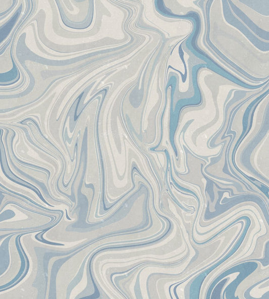 Klint Mural by Sandberg Misty Blue