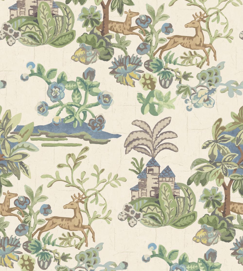 Knight's Tale Wallpaper by GP & J Baker Sage/Blue