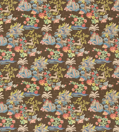 Knights Tale Fabric by GP & J Baker Cocoa