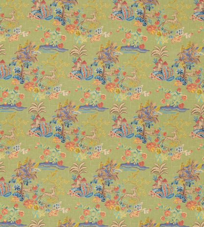 Knights Tale Fabric by GP & J Baker Spring Green