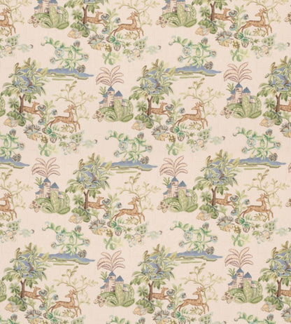 Knights Tale Light Fabric by GP & J Baker Sage/Blue