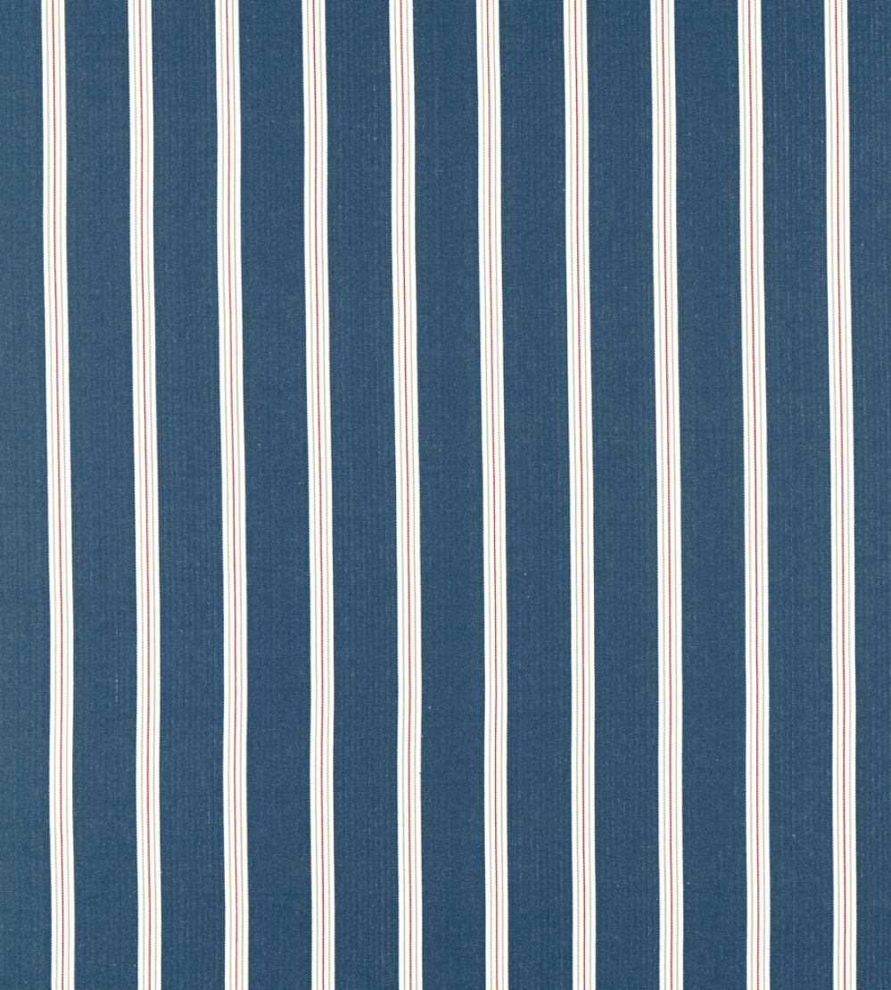 Knightsbridge Fabric by Clarke & Clarke Navy/Rouge