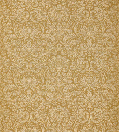 Knole Damask Fabric by Zoffany Gold
