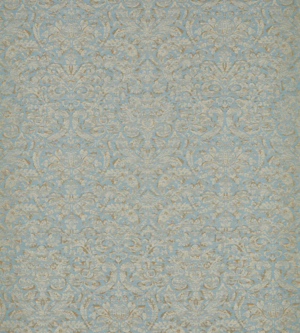 Knole Damask Fabric by Zoffany Stockholm Blue