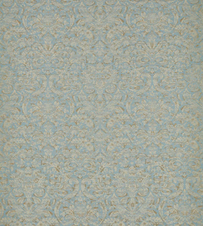 Knole Damask Fabric by Zoffany Stockholm Blue