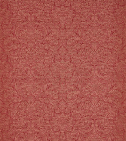 Knole Damask Fabric by Zoffany Venetian Red