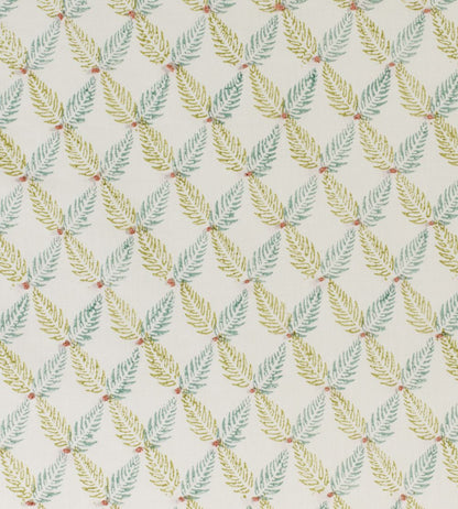 Knot Garden Fabric by James Hare Green