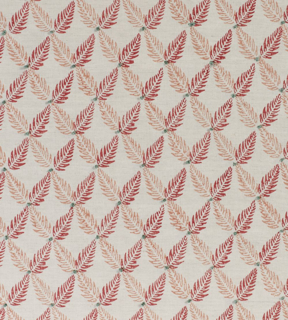 Knot Garden Fabric by James Hare Red