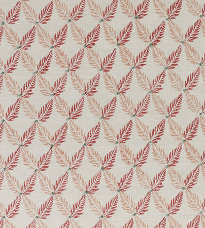 Knot Garden Fabric by James Hare Red