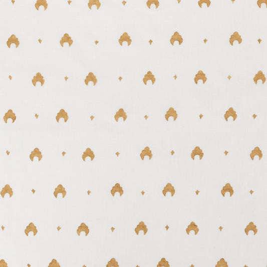 Kokoshnik Linen Voile Fabric by Volga Linen in Old Gold/Oyster