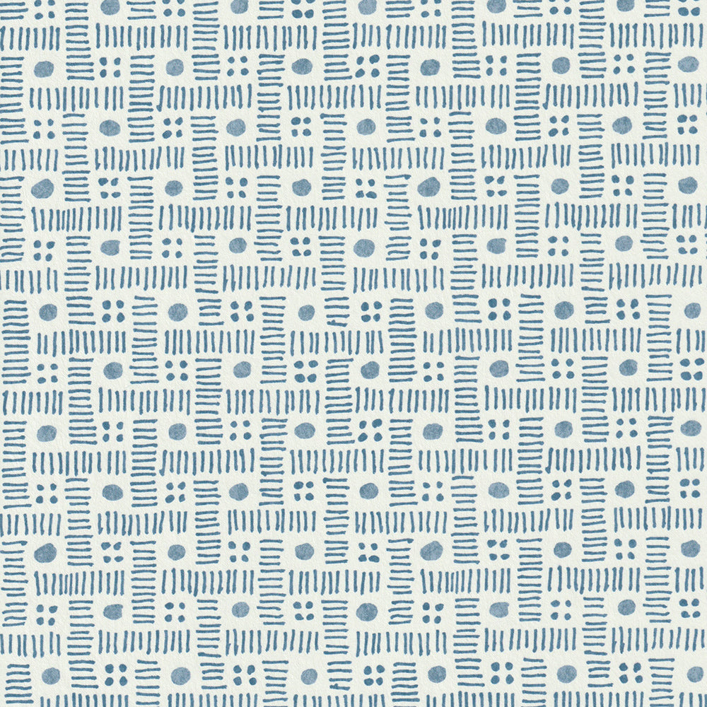 Komon Wallpaper by Nile & York in Denim
