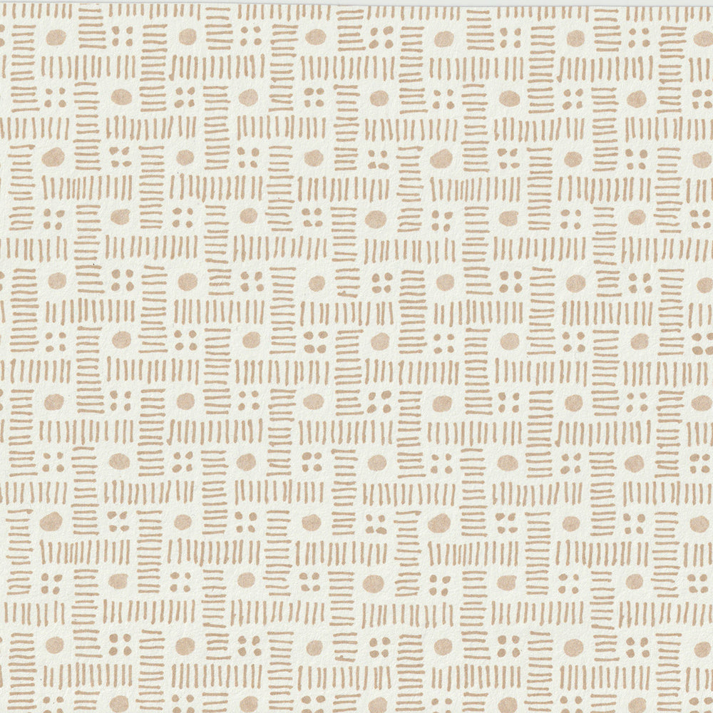 Komon Wallpaper by Nile & York in Stone