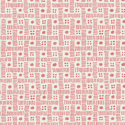 Komon Wallpaper by Nile & York in Strawberry