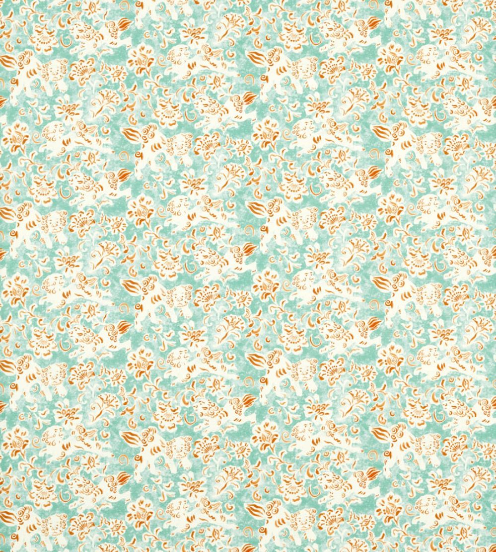 Koya Fabric by Harlequin Azul/Paprika