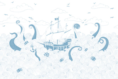 Kraken Original mural by Hovia