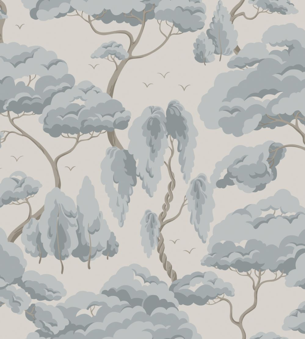 Kristoffer Wallpaper by Sandberg Misty Blue