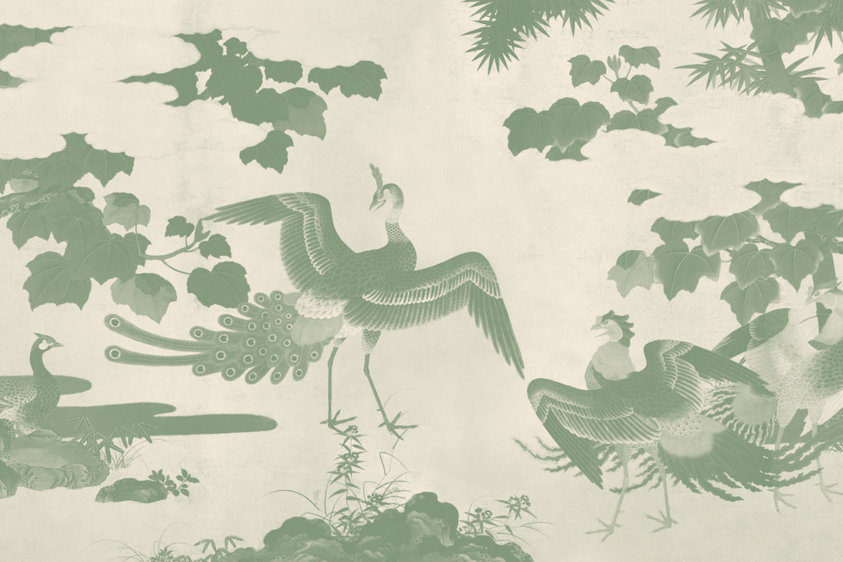 Kujaku Green mural by Hovia