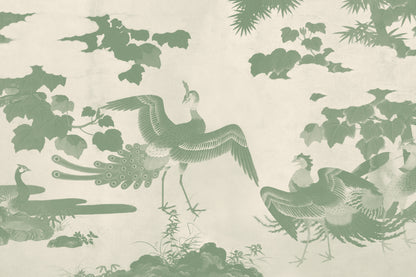 Kujaku Green mural by Hovia