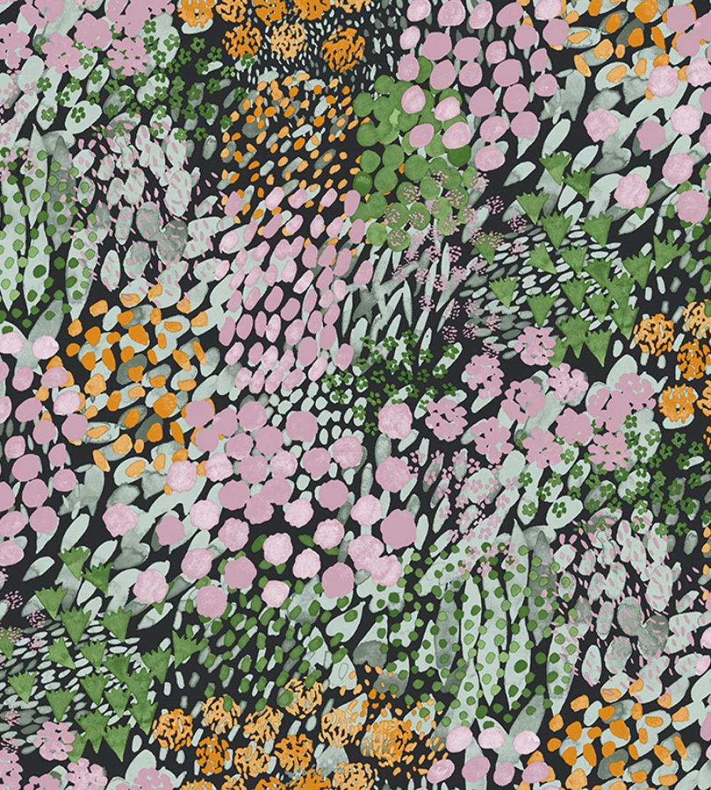 Kukkameri Wallpaper by Marimekko Lilac/Green