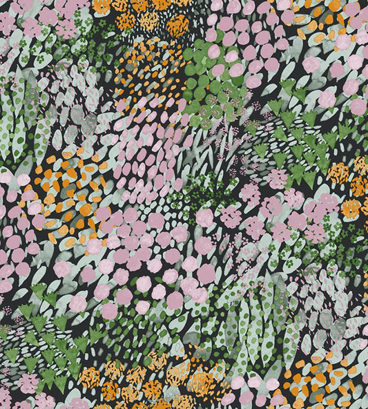 Kukkameri Wallpaper by Marimekko Lilac/Green