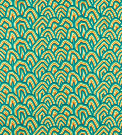 Kumo Fabric by Harlequin Wilderness / Amber Light / Paprika