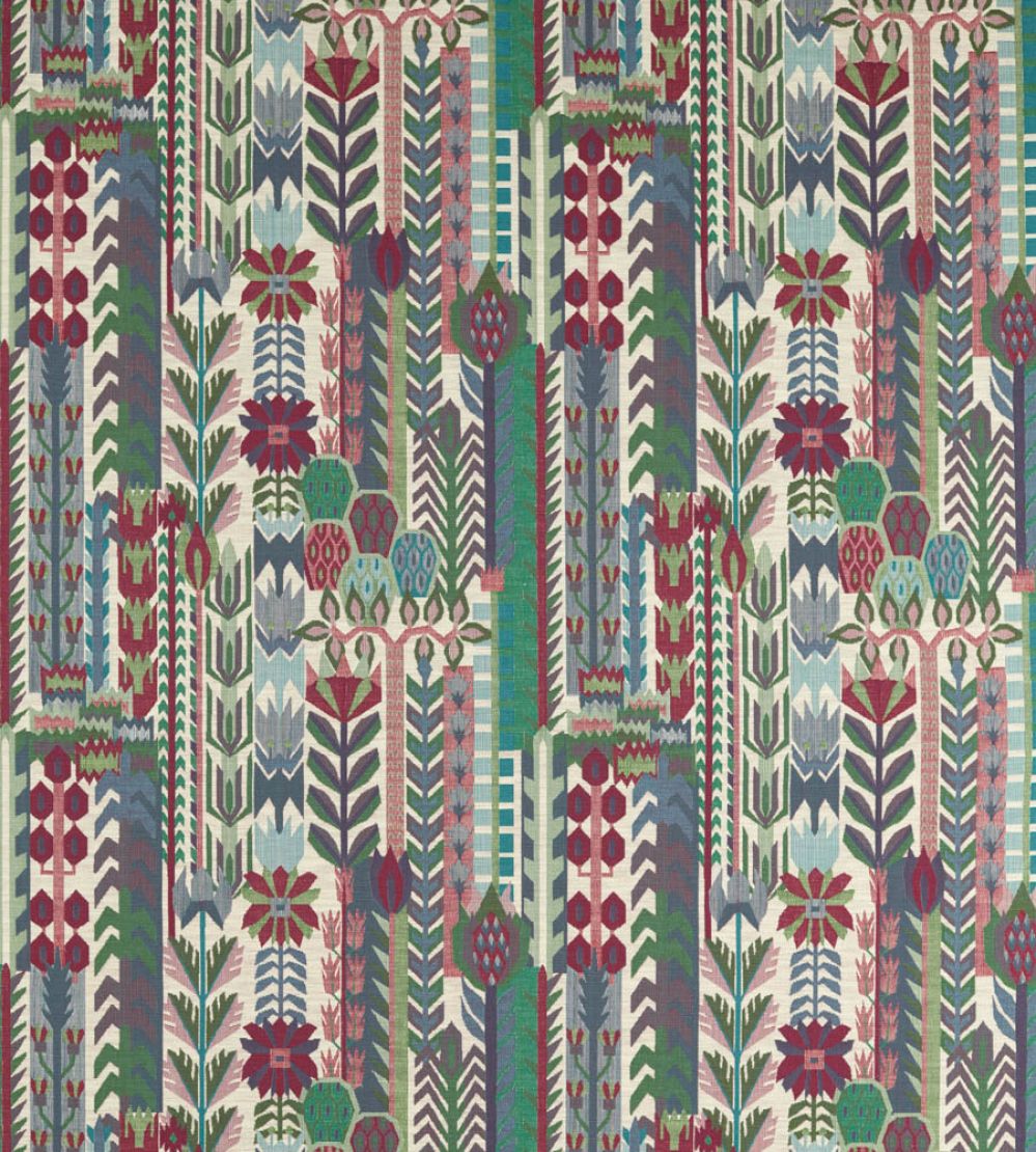 Kuparr Fabric by Harlequin Indigo/Maroon