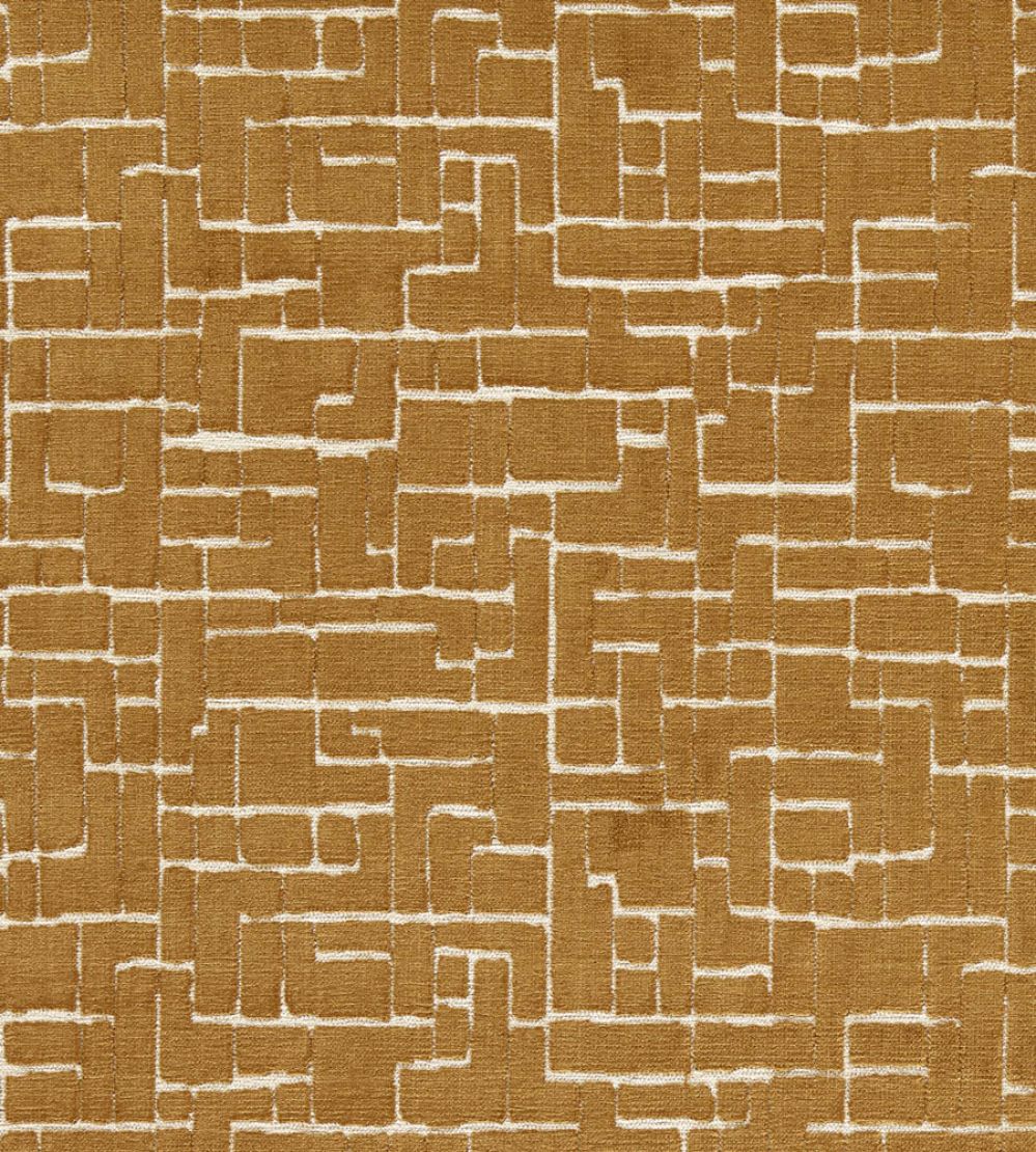 Kupka Fabric by Clarke & Clarke Bronze