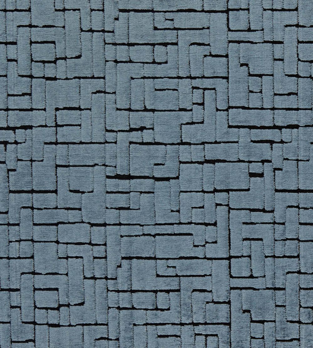 Kupka Fabric by Clarke & Clarke Navy